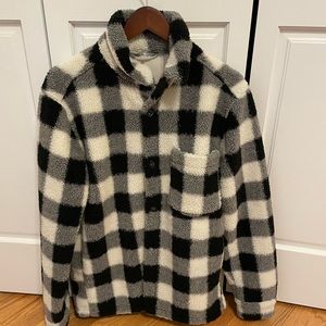 Zara - Plaid Fleece Overshirt